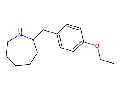 2-[(4-Ethoxyphenyl)methyl]azepane structure