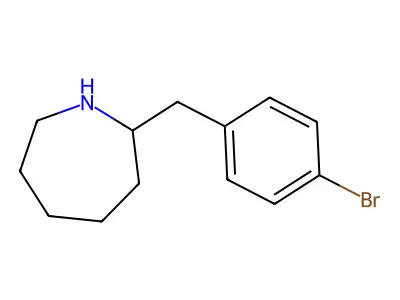 2-[(4-Bromophenyl)methyl]azepane structure