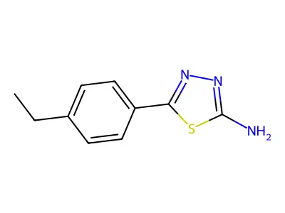 5-(4-Ethylphenyl)-1,3,4-thiadiazol-2-amine structure
