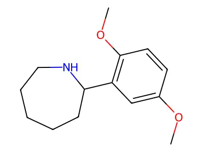 2-(2,5-Dimethoxyphenyl)azepane structure