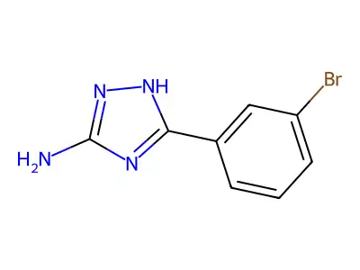5-(3-bromophenyl)-4H-1,2,4-triazol-3-amine structure
