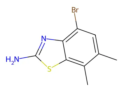 4-Bromo-6,7-dimethyl-1,3-benzothiazol-2-amine structure