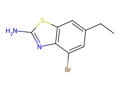 4-Bromo-6-ethyl-1,3-benzothiazol-2-amine structure
