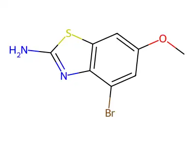 4-Bromo-6-methoxy-1,3-benzothiazol-2-amine structure
