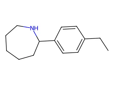 2-(4-Ethylphenyl)azepane structure
