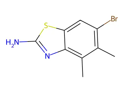 6-Bromo-4,5-dimethyl-1,3-benzothiazol-2-amine structure