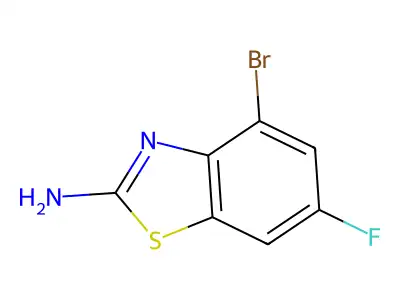 4-Bromo-6-fluoro-1,3-benzothiazol-2-amine structure