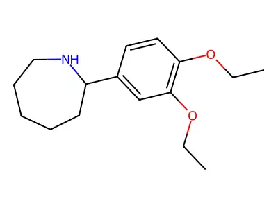 2-(3,4-Diethoxyphenyl)azepane structure