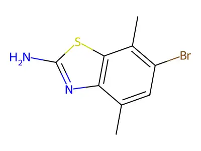 6-Bromo-4,7-dimethyl-1,3-benzothiazol-2-amine structure