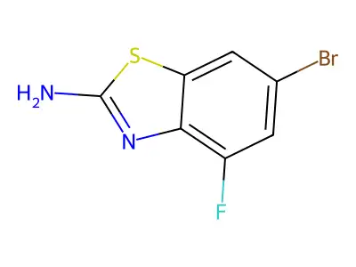 6-Bromo-4-fluoro-1,3-benzothiazol-2-amine structure
