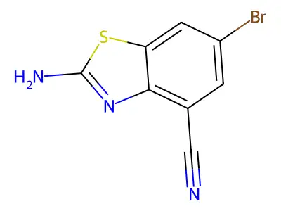 2-Amino-6-bromo-1,3-benzothiazole-4-carbonitrile structure
