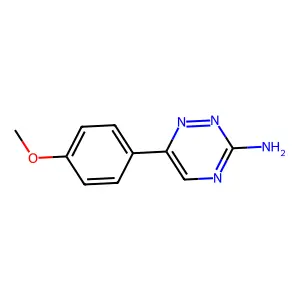 6-(4-甲氧基苯基)-1,2,4-三嗪-3-胺 structure