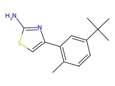 4-(5-Tert-butyl-2-methylphenyl)-1,3-thiazol-2-amine structure