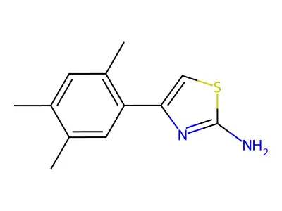 4-(2,4,5-Trimethylphenyl)-1,3-thiazol-2-amine structure