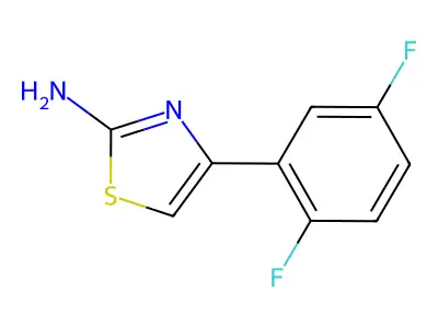4-(2,5-Difluorophenyl)-1,3-thiazol-2-amine structure
