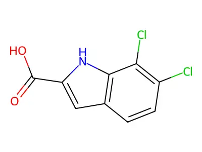 6,7-dichloro-1H-indole-2-carboxylic Acid structure