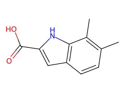 6,7-dimethyl-1H-indole-2-carboxylic Acid structure