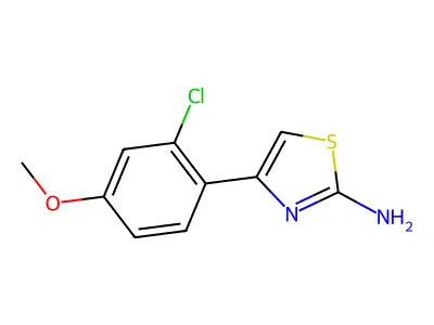 4-(2-Chloro-4-methoxyphenyl)-1,3-thiazol-2-amine structure
