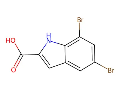 5,7-dibromo-1H-indole-2-carboxylic Acid structure