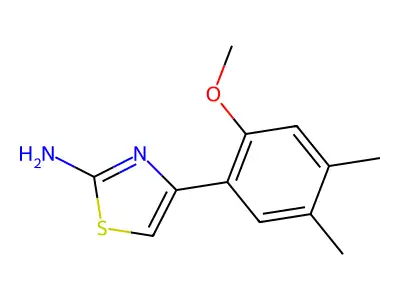 4-(2-Methoxy-4,5-dimethylphenyl)-1,3-thiazol-2-amine structure