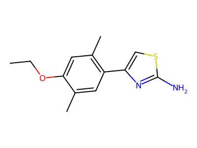 4-(4-Ethoxy-2,5-dimethylphenyl)-1,3-thiazol-2-amine structure