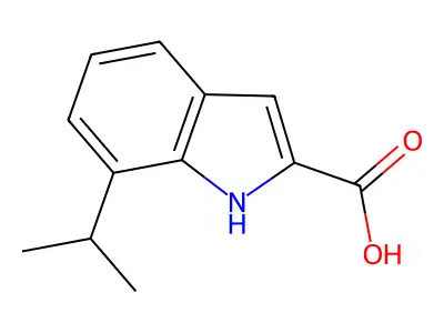 7-Isopropyl-1H-indole-2-carboxylic acid structure