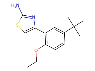4-(5-Tert-butyl-2-ethoxyphenyl)-1,3-thiazol-2-amine structure