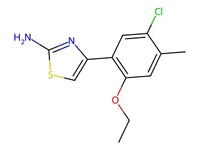 4-(5-Chloro-2-ethoxy-4-methylphenyl)-1,3-thiazol-2-amine structure