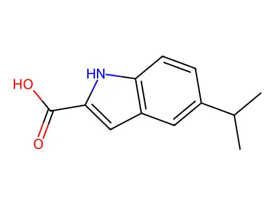 5-isopropyl-1H-indole-2-carboxylic acid structure