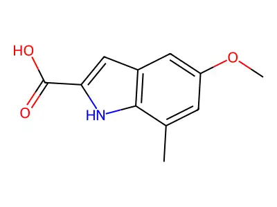 5-Methoxy-7-methyl-1H-indole-2-carboxylic acid structure