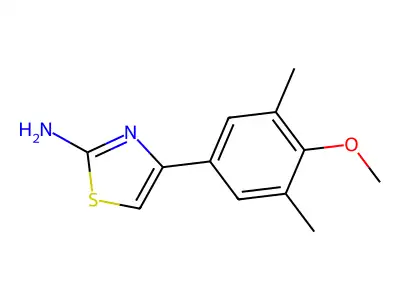 4-(4-Methoxy-3,5-dimethylphenyl)-1,3-thiazol-2-amine structure