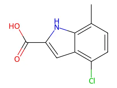 4-chloro-7-methyl-1H-indole-2-carboxylic Acid structure