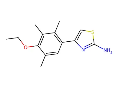 4-(4-Ethoxy-2,3,5-trimethylphenyl)-1,3-thiazol-2-amine structure