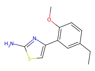 4-(5-Ethyl-2-methoxy-phenyl)-thiazol-2-ylamine structure