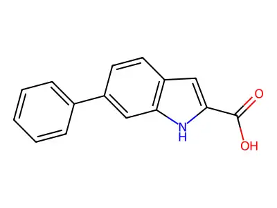 6-Phenyl-1H-indole-2-carboxylic acid structure