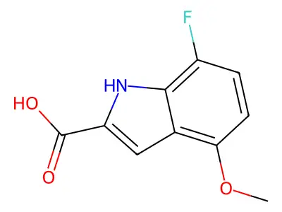 7-fluoro-4-methoxy-1H-indole-2-carboxylic Acid structure