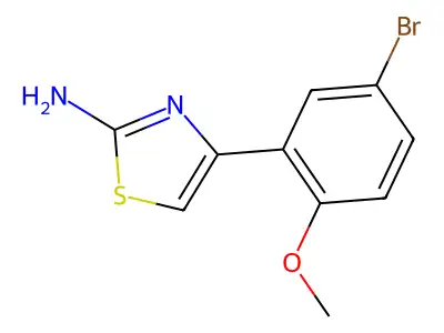 4-(5-Bromo-2-methoxyphenyl)thiazol-2-amine structure