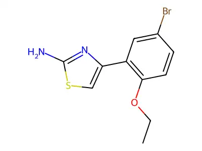 4-(5-Bromo-2-ethoxyphenyl)-1,3-thiazol-2-amine structure