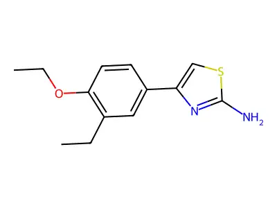 4-(4-Ethoxy-3-ethylphenyl)-1,3-thiazol-2-amine structure