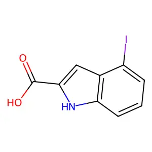 4-iodo-1H-indole-2-carboxylic Acid structure