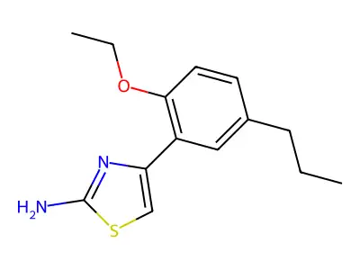 4-(2-Ethoxy-5-propylphenyl)-1,3-thiazol-2-amine structure