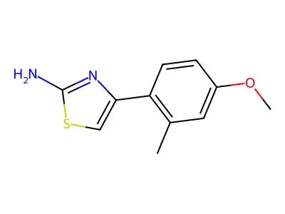 4-(4-Methoxy-2-methylphenyl)-1,3-thiazol-2-amine structure