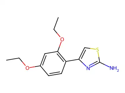 4-(2,4-Diethoxyphenyl)-1,3-thiazol-2-amine structure