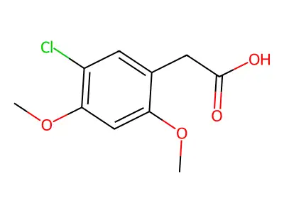 2-(5-Chloro-2,4-dimethoxyphenyl)acetic acid structure