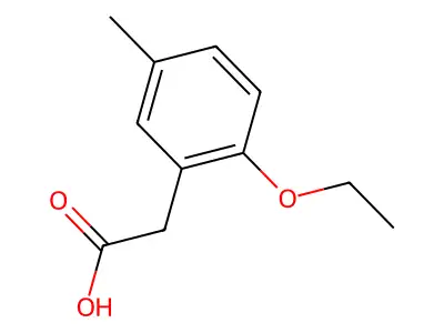 2-Ethoxy-5-methylbenzeneacetic acid structure