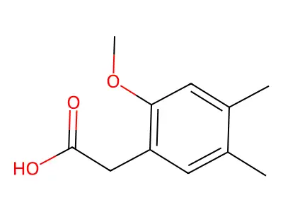2-(2-Methoxy-4,5-dimethylphenyl)acetic acid structure