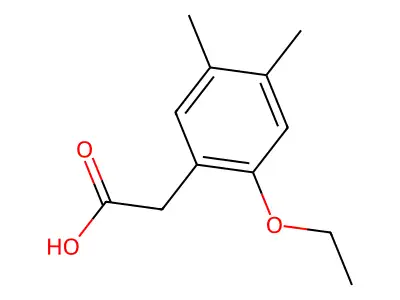 2-(2-Ethoxy-4,5-dimethylphenyl)acetic acid structure