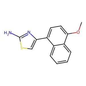 4-(4-Methoxynaphthalen-1-yl)-1,3-thiazol-2-amine structure