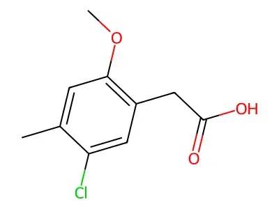 (5-Chloro-2-methoxy-4-methylphenyl)acetic acid structure