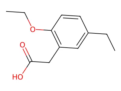 (2-Ethoxy-5-ethylphenyl)acetic acid structure